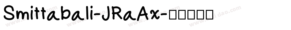 Smittabali-JRaAx字体转换