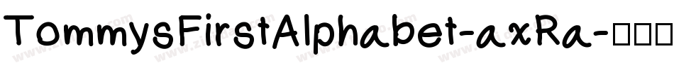 TommysFirstAlphabet-axRa字体转换