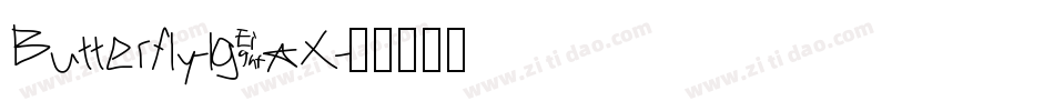 Butterfly-lg8aX字体转换