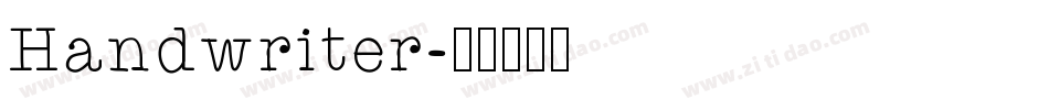 Handwriter字体转换