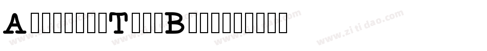 AmericanTypeBold字体转换