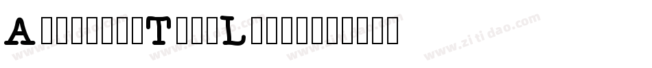AmericanTypeLight字体转换