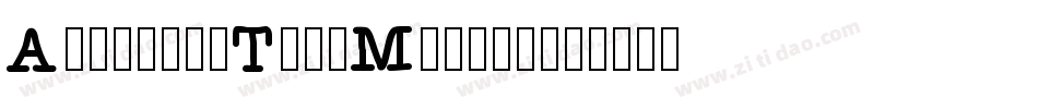 AmericanTypeMedium字体转换