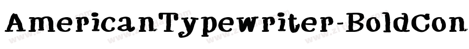 AmericanTypewriter-BoldCondA字体转换