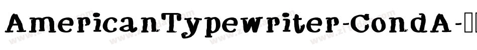 AmericanTypewriter-CondA字体转换