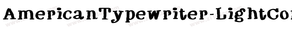 AmericanTypewriter-LightCondA字体转换