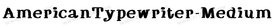AmericanTypewriter-Medium字体转换
