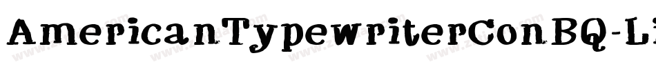 AmericanTypewriterConBQ-Light字体转换