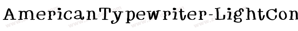 AmericanTypewriter-LightCondA字体转换