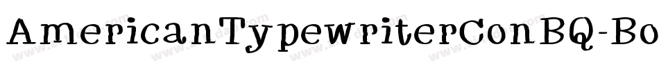 AmericanTypewriterConBQ-Bold字体转换