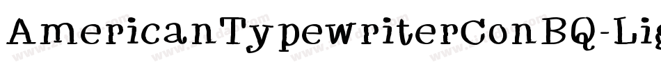 AmericanTypewriterConBQ-Light字体转换