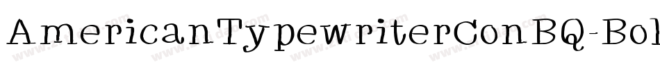 AmericanTypewriterConBQ-Bold字体转换