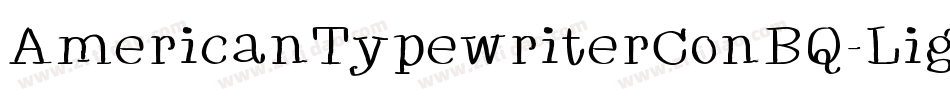 AmericanTypewriterConBQ-Light字体转换