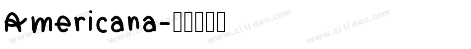 Americana字体转换