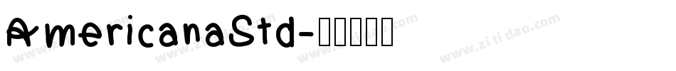 AmericanaStd字体转换