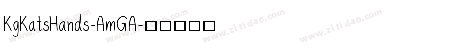 KgKatsHands-AmGA字体转换