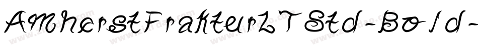 AmherstFrakturLTStd-Bold字体转换