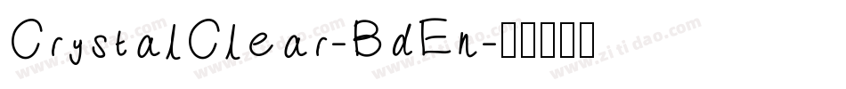 CrystalClear-BdEn字体转换