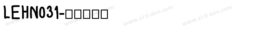 LEHN031字体转换