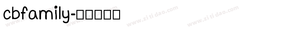 cbfamily字体转换