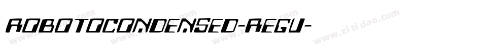 robotocondensed-regu字体转换