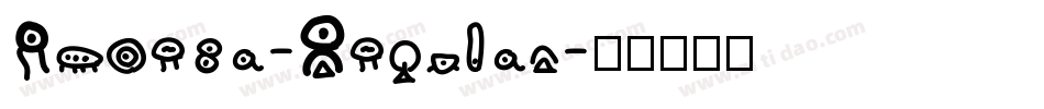 Amoeba-Regular字体转换