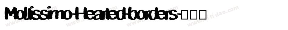 Moltissimo-Hearted-borders字体转换