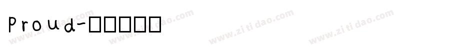 Proud字体转换