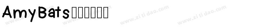 AmyBats字体转换