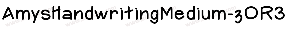 AmysHandwritingMedium-zOR3字体转换
