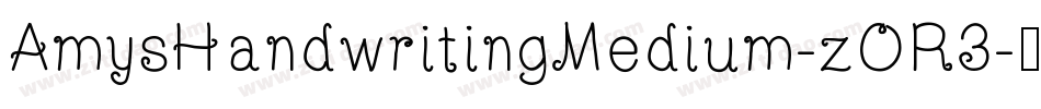 AmysHandwritingMedium-zOR3字体转换