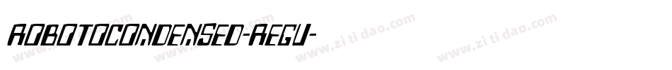 robotocondensed-regu字体转换