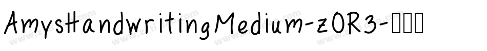 AmysHandwritingMedium-zOR3字体转换