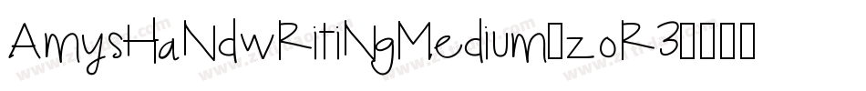 AmysHandwritingMedium-zOR3字体转换