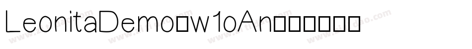 LeonitaDemo-w1oAn字体转换