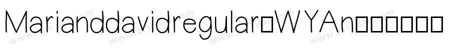 Marianddavidregular-WYAn字体转换