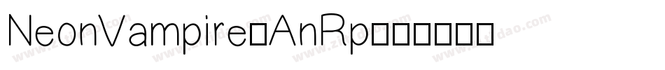 NeonVampire-AnRp字体转换