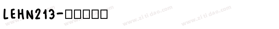 LEHN213字体转换