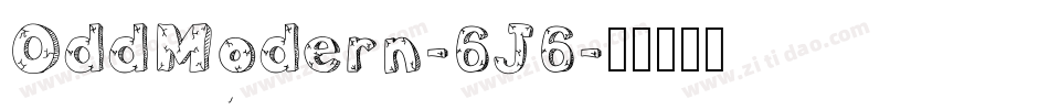 OddModern-6J6字体转换