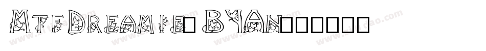 MtfDreamie-BYAn字体转换