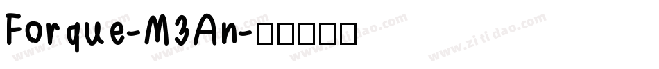 Forque-M3An字体转换