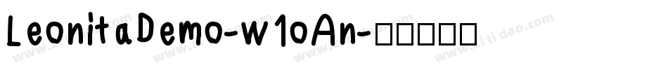 LeonitaDemo-w1oAn字体转换