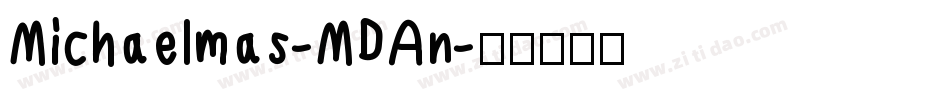 Michaelmas-MDAn字体转换