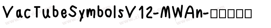 VacTubeSymbolsV12-MWAn字体转换