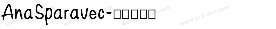 AnaSparavec字体转换