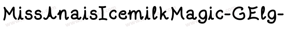 MissAnaisIcemilkMagic-GElg字体转换