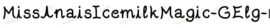 MissAnaisIcemilkMagic-GElg字体转换