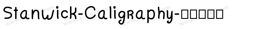 Stanwick-Caligraphy字体转换