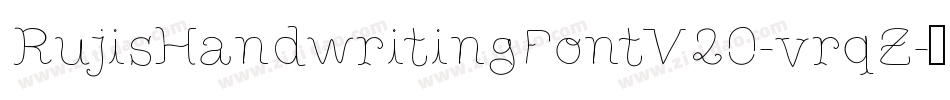 RujisHandwritingFontV20-vrqZ字体转换