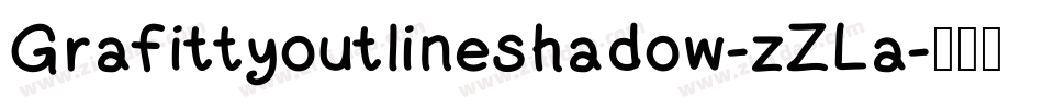Grafittyoutlineshadow-zZLa字体转换